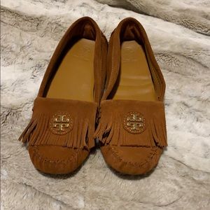 Tory Burch Snyder Fringe Suede Moccasin